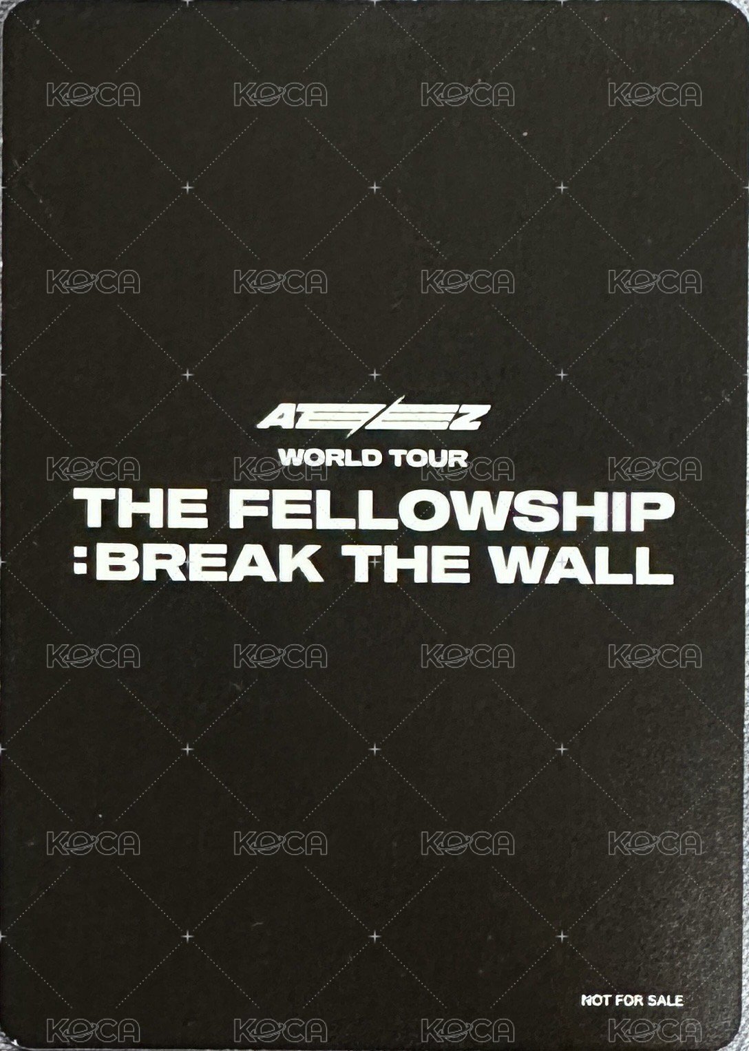 THE FELLOWSHIP : BREAK THE WALL 周邊卡 藍光DVD 背面