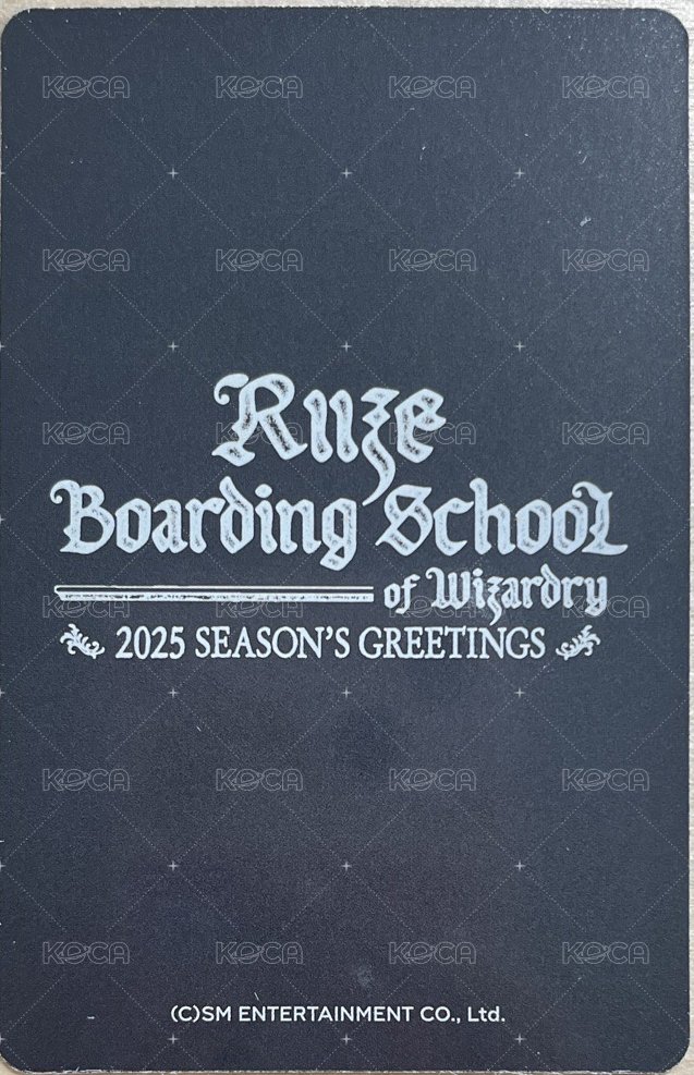 2025年曆 am 特典卡  背面