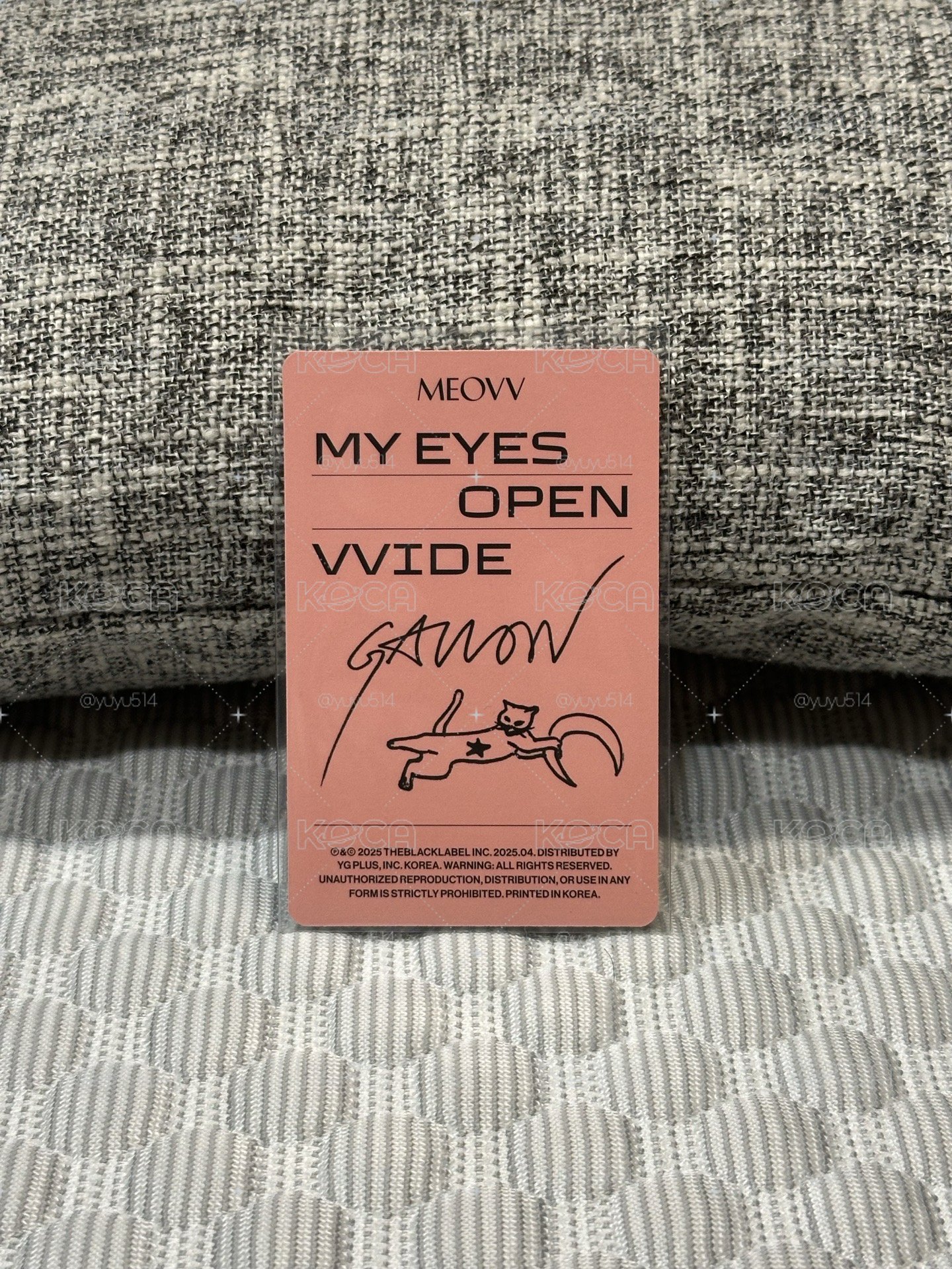 MEOVV｜粉版團專專卡Gawon