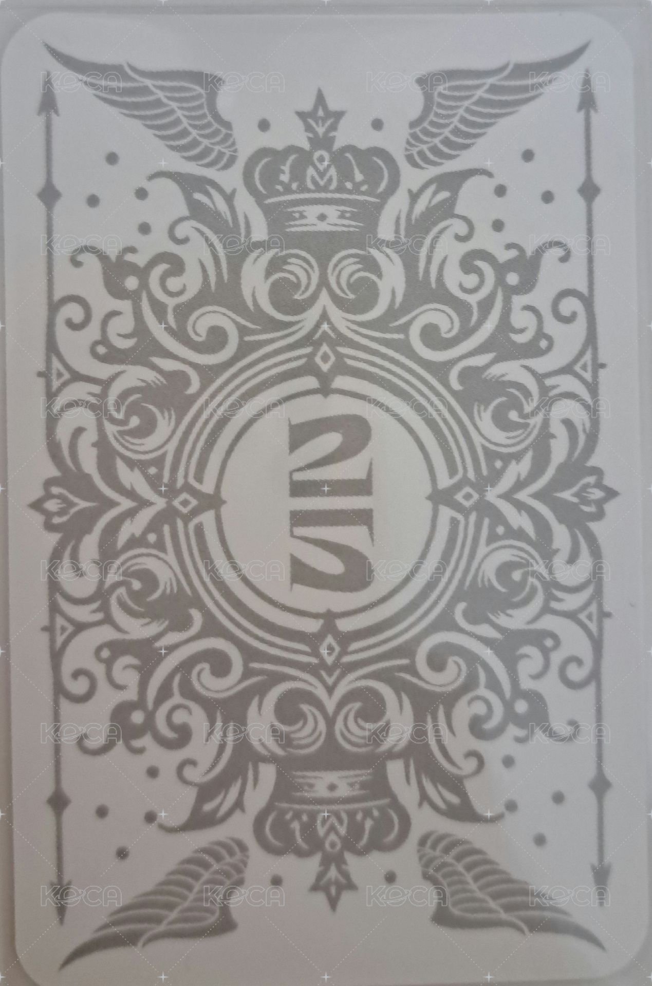 正規二快閃 周邊卡  背面