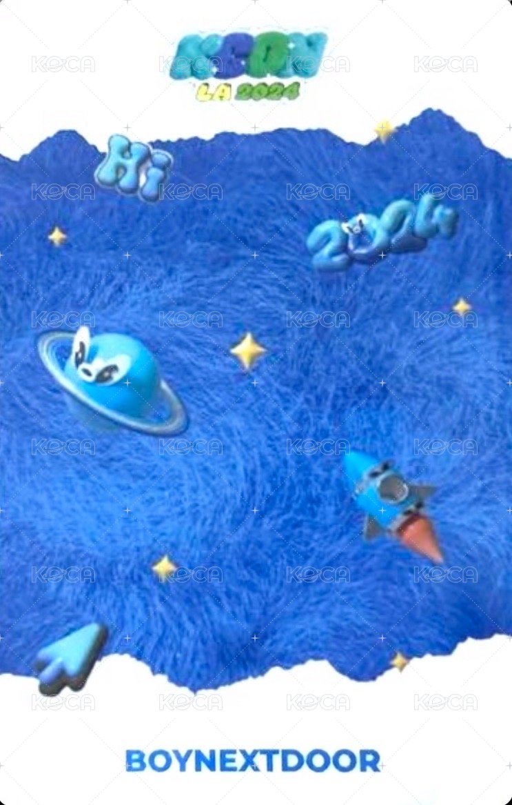 2024 KCON LA 滿額卡 線上滿額 背面