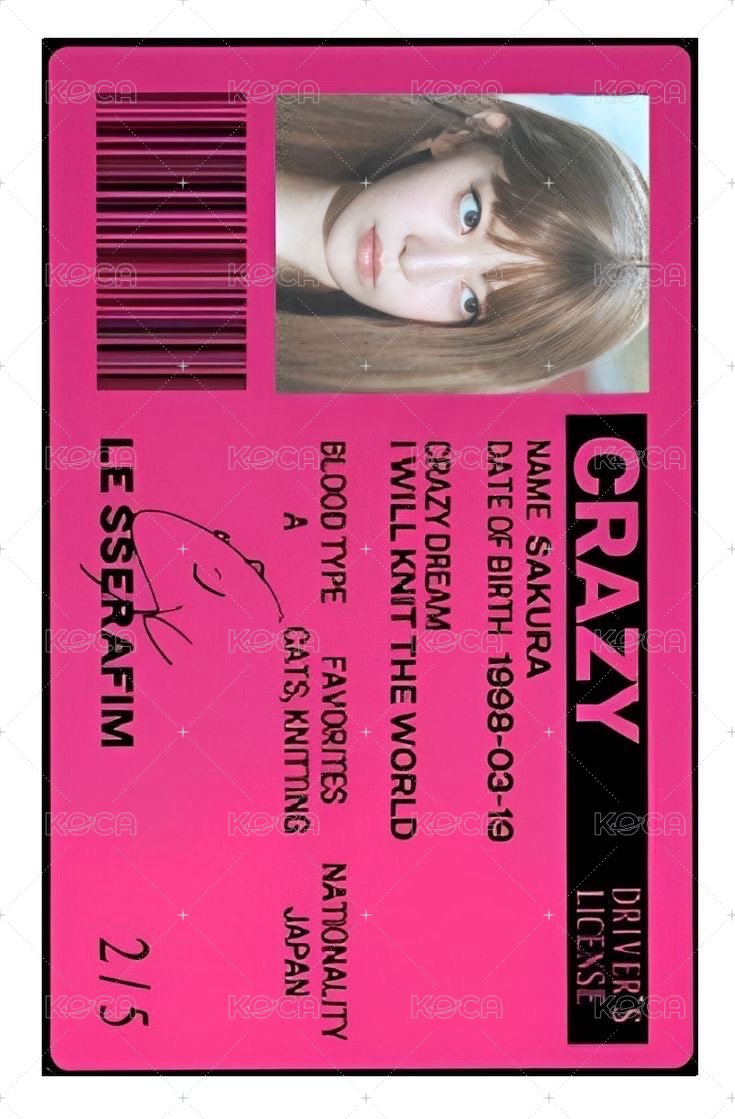 CRAZY 專輯卡 VOL.2 專卡 背面