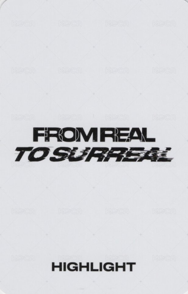 From Real to Surreal mk 幸運卡  背面