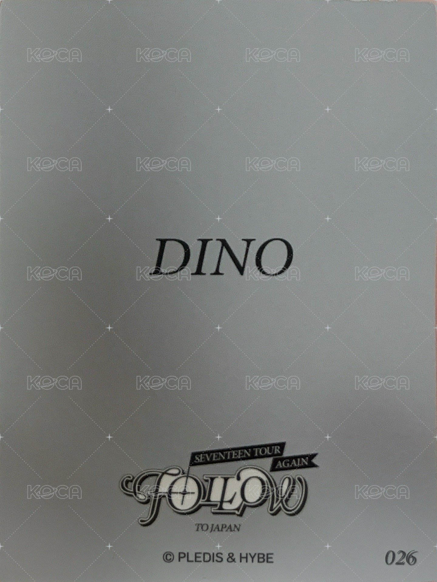 FOLLOW AGAIN 隨機卡  背面