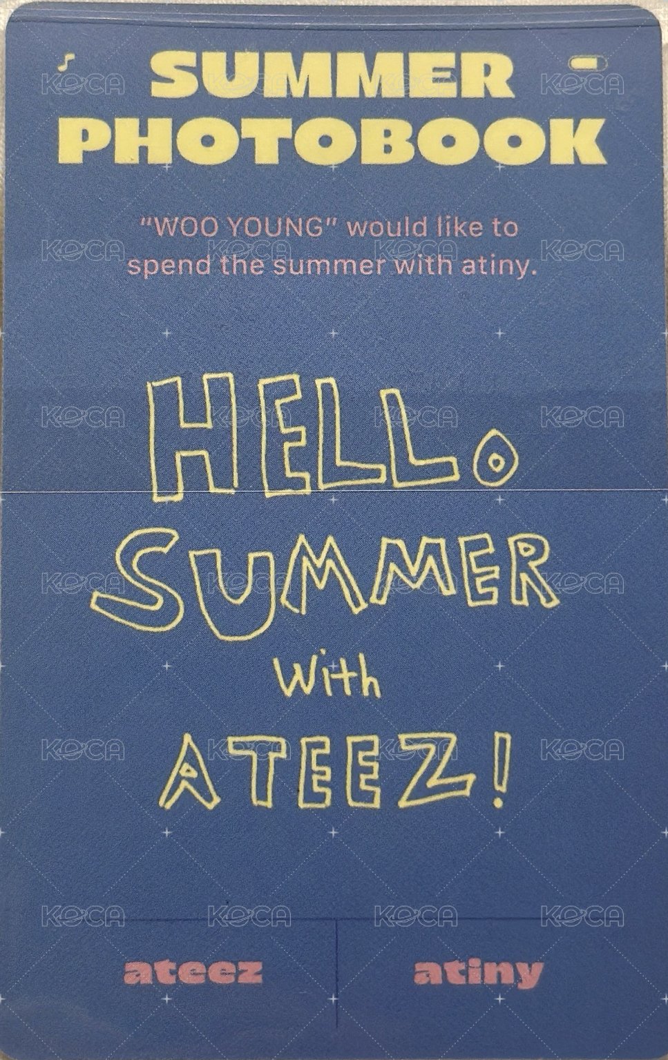 2022夏寫 KQ 特典卡  背面