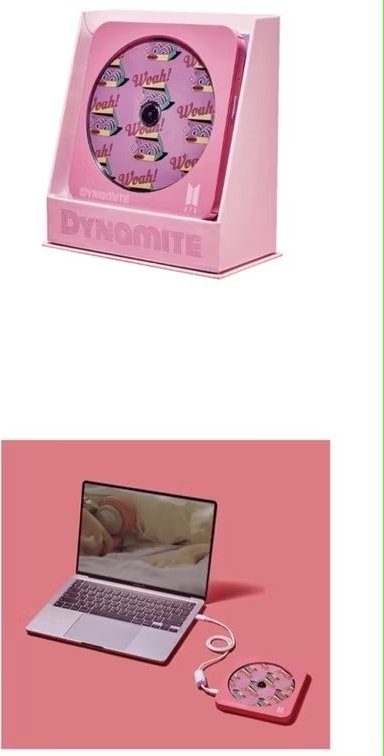 全新BTS×HLDS 超薄外接DVD燒錄機 （粉色）