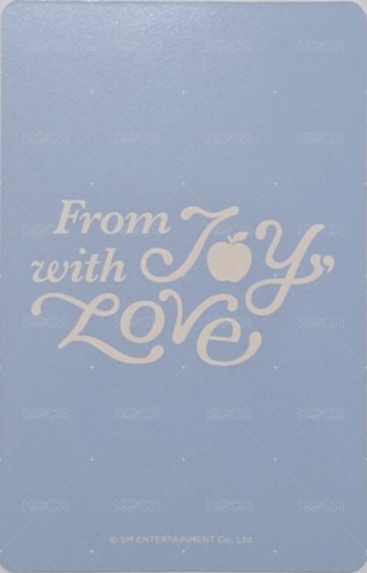 From JOY, with Love sm 直播卡  背面