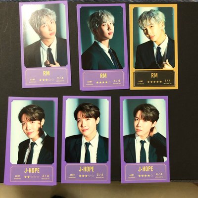 BTS 防彈少年團 BBC bangbang con 留言卡/訊息卡 Jimin RM JHope