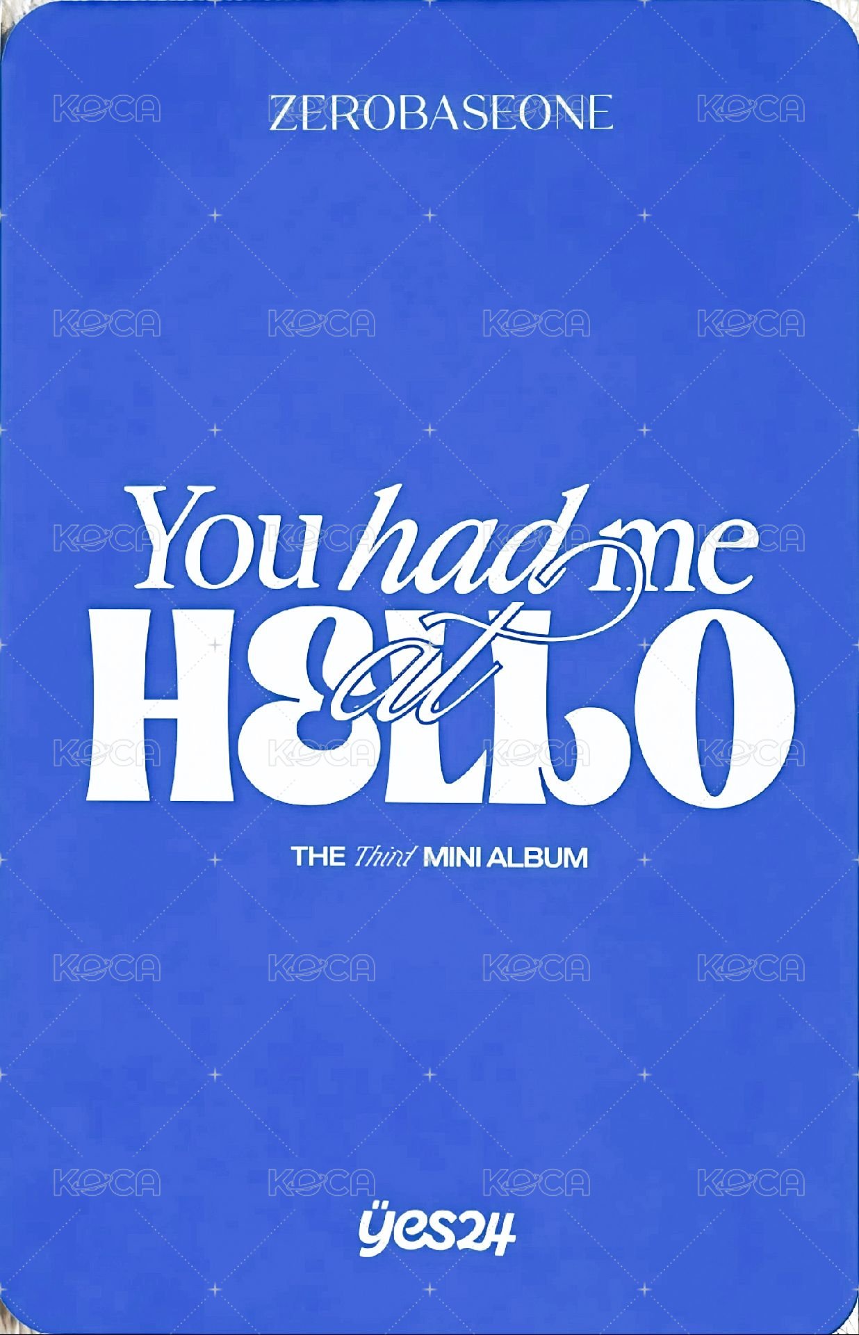 迷三 yes24 特典卡  背面