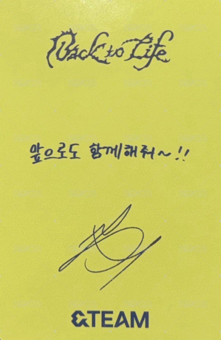 BTL 打歌卡  背面