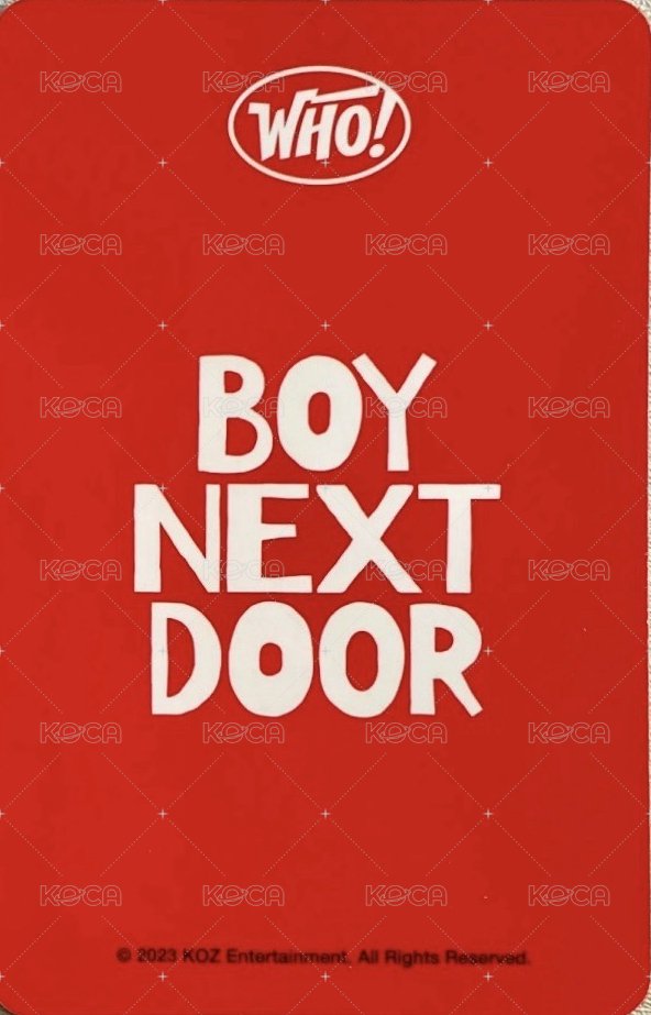 WHO! km蝦皮 簽售卡 5 背面