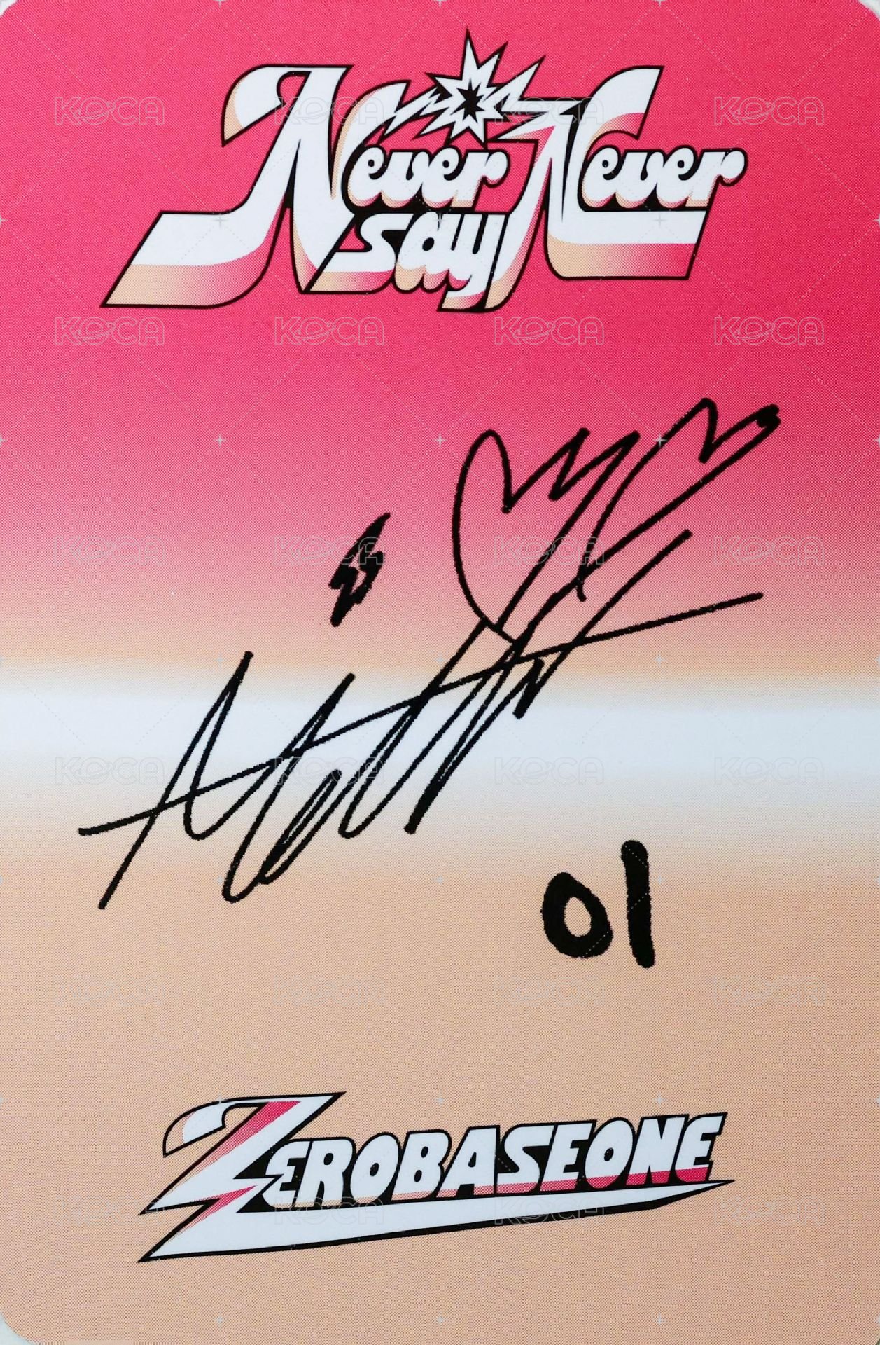 正規一 專輯卡 ICON ver. 03 背面