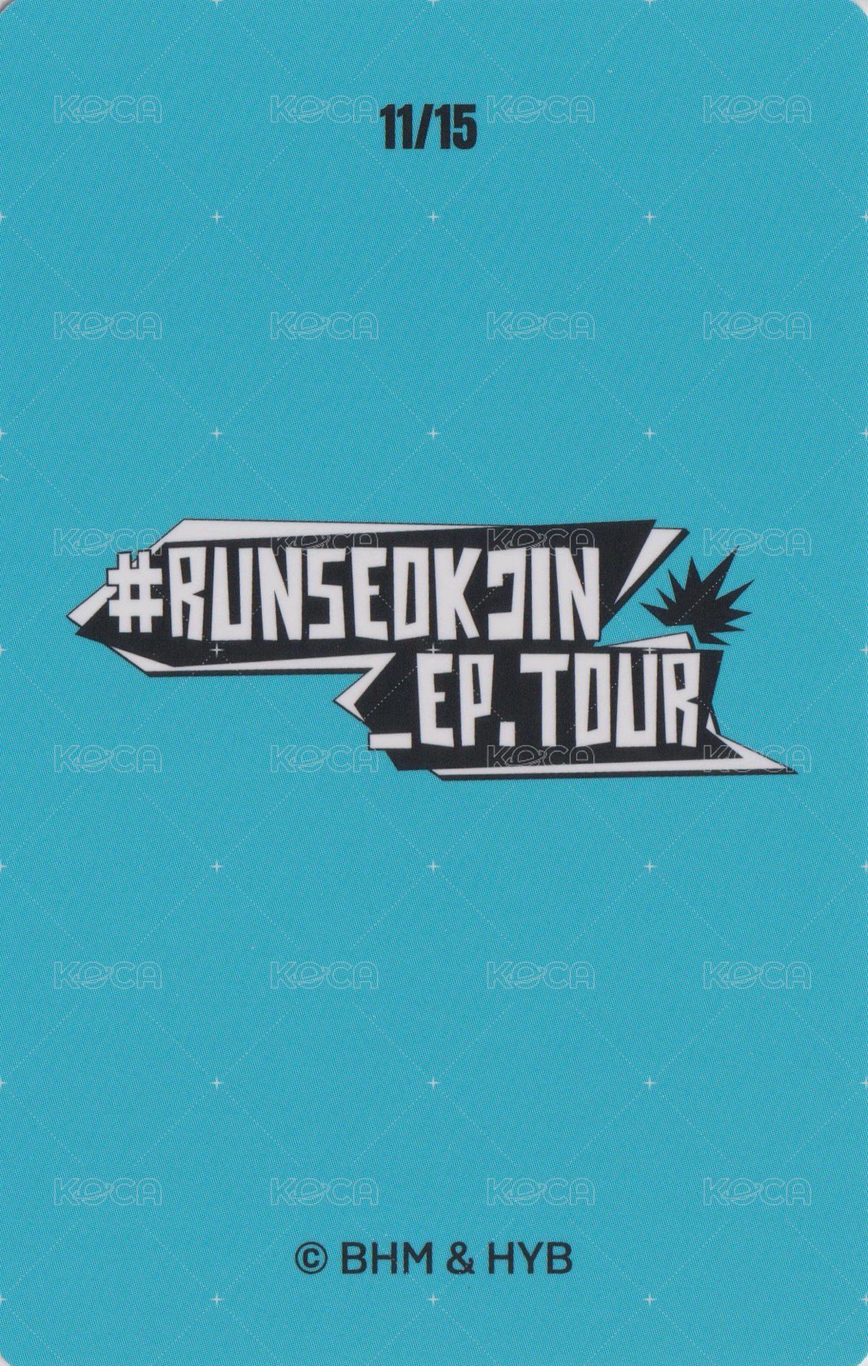 跑珍Tour 隨機卡 (11/15) 背面