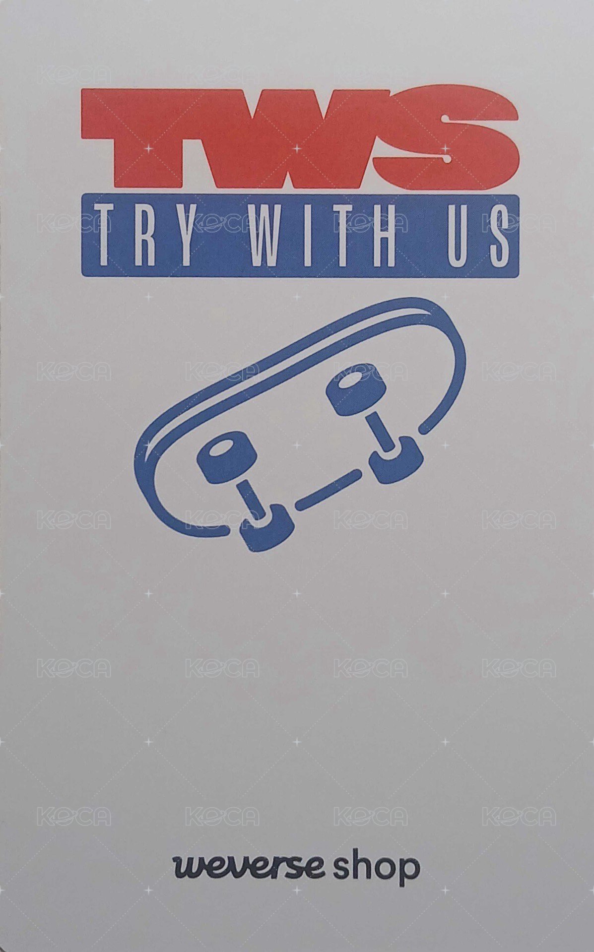 TRY WITH US wvs 單封 特典卡  背面