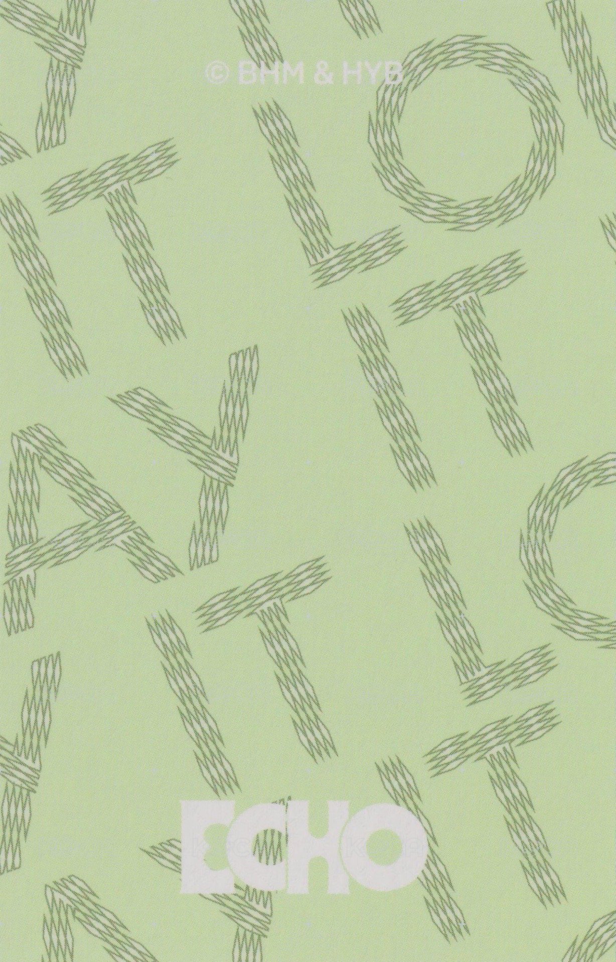 Echo 周邊卡 T-shirt卡 背面