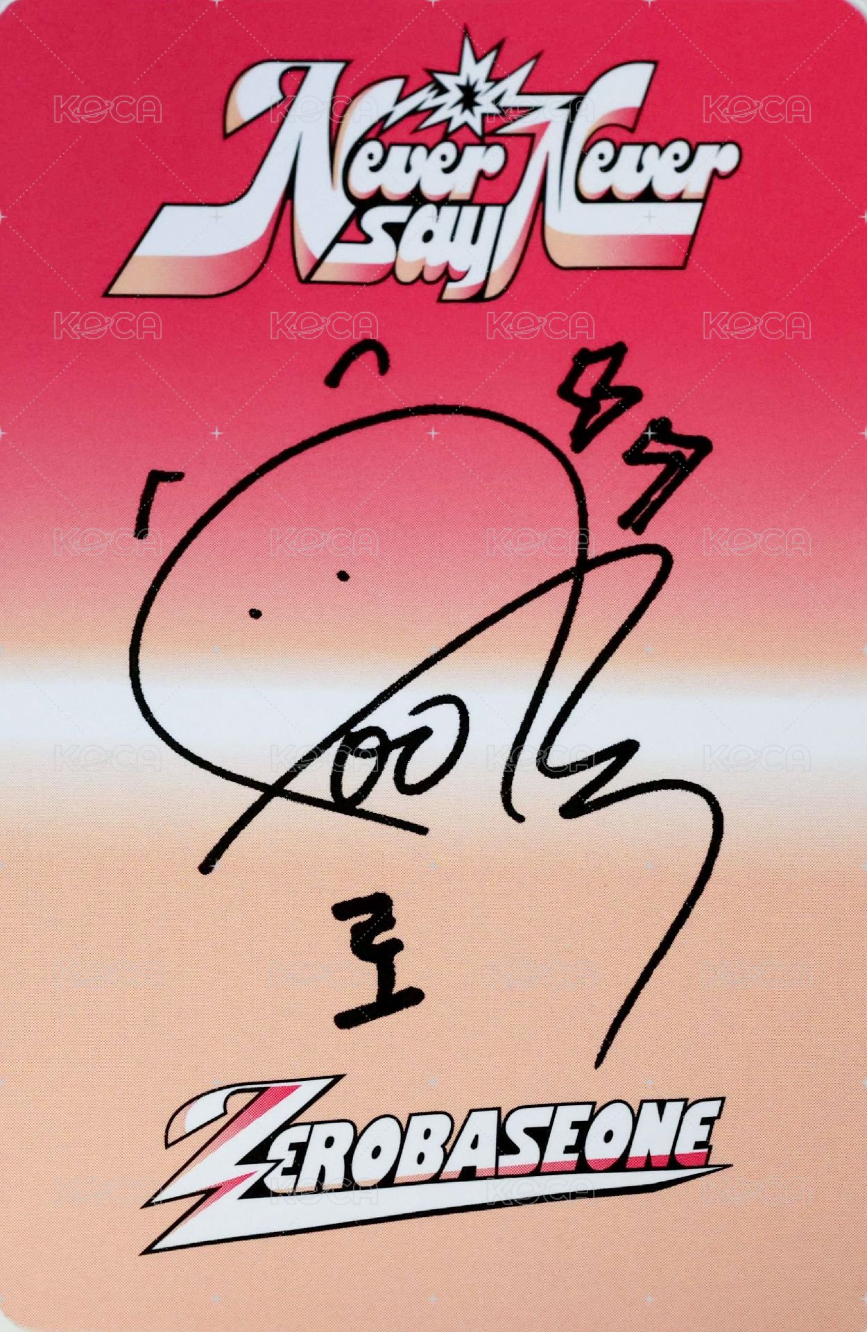 正規一 專輯卡 ICON ver. 背面