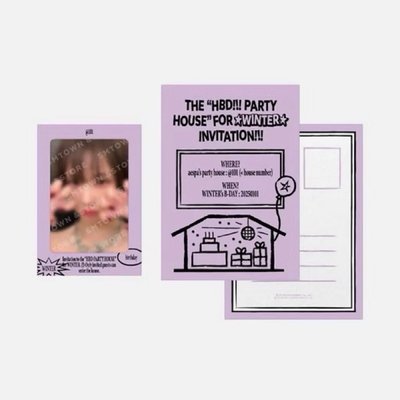 Winter 冬 - 2025 Artist Birthday MD (收納包組+生日卡片組) 合售-全新未拆