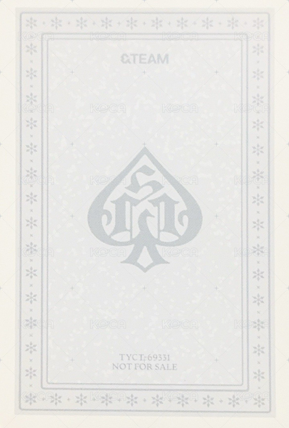 雪明 專輯卡 單封專卡D2 背面