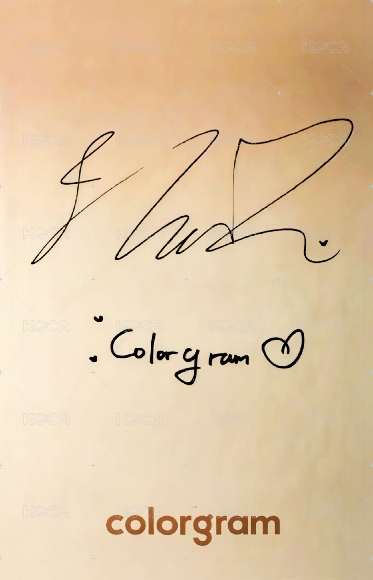 COLORGRAM 代言卡 2.0 背面