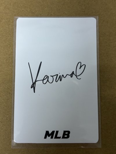 aespa Karina 柚子 代言卡 MLB