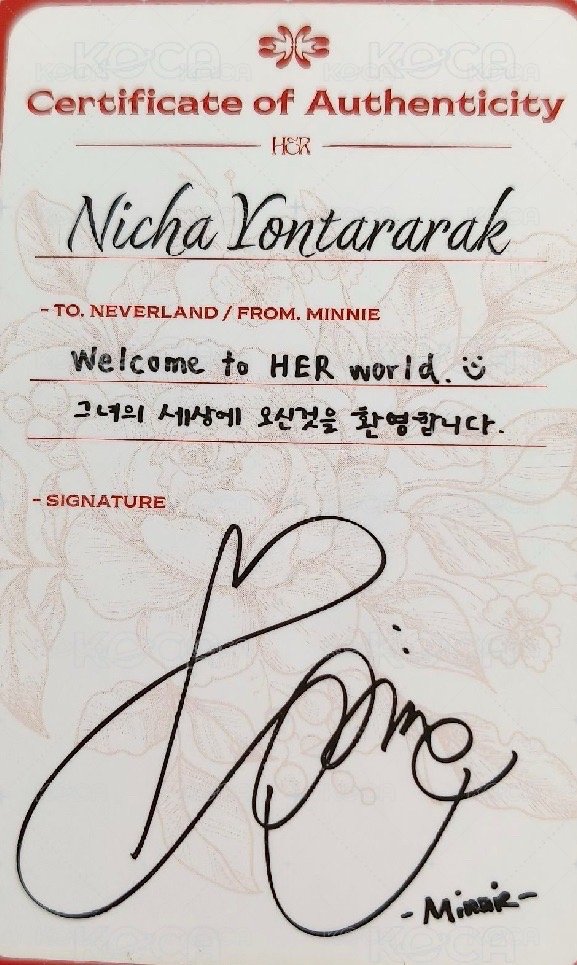 HER 專輯卡  背面