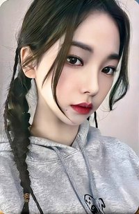 周邊卡 手鏡柚 麻花辮柚