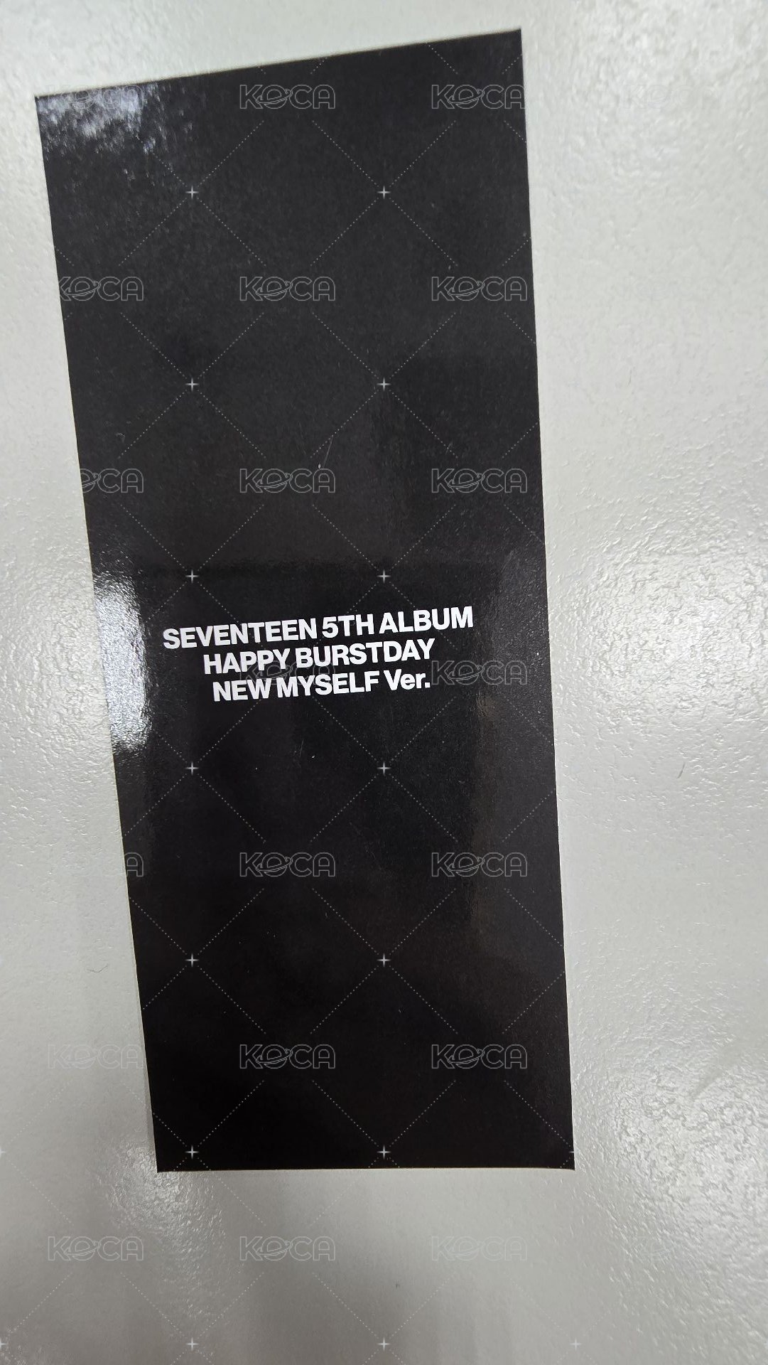 正五 專輯卡 venrnon刮刮卡 背面