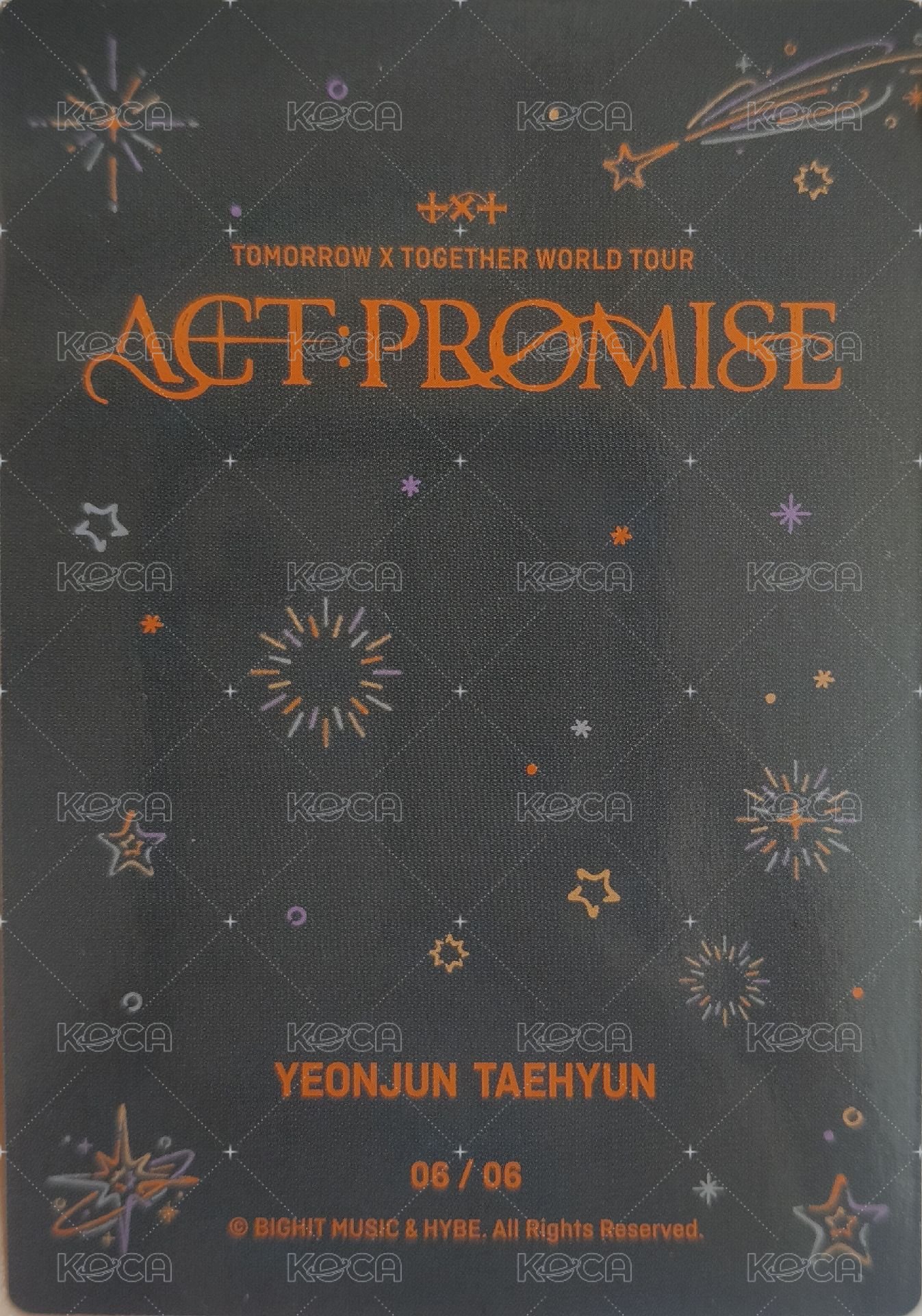 24’巡迴 隨機卡  背面