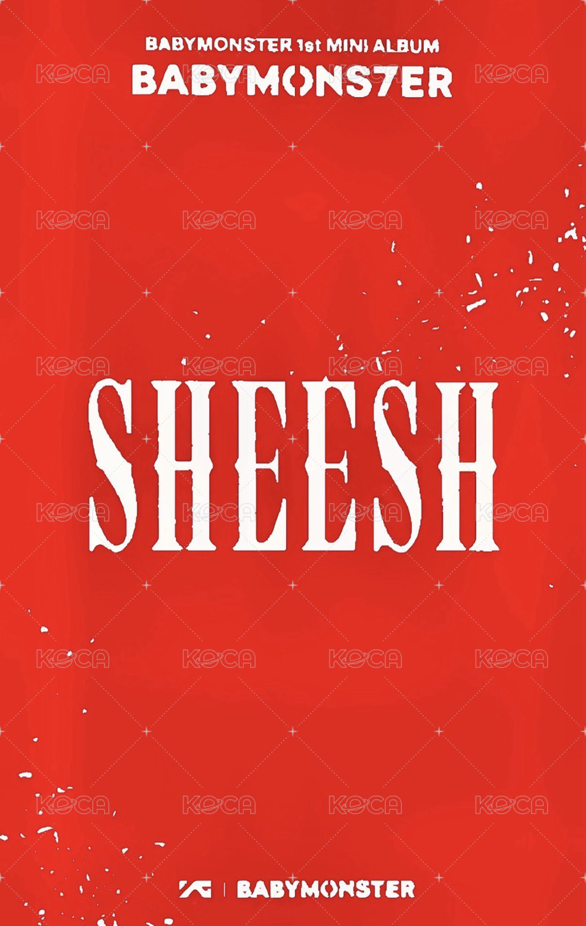 BABYMONS7ER SHEESH 打歌卡 1.0 背面