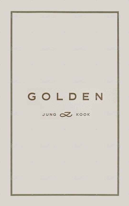 GOLDEN 專輯卡 黑膠 背面