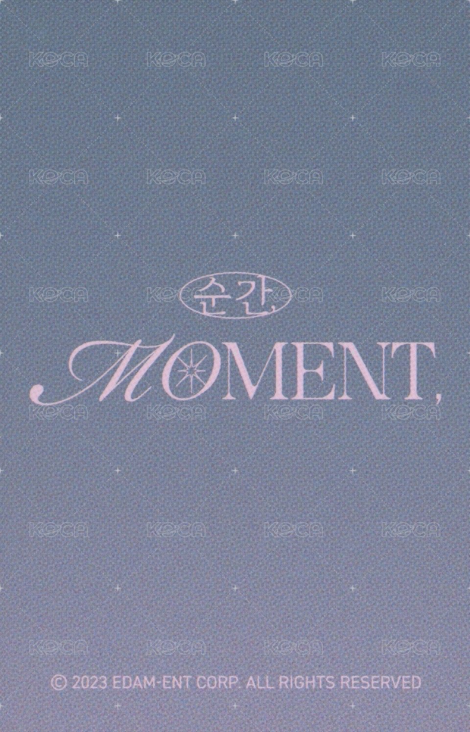 23’ 瞬間, 展覽 周邊卡 膠卷鑰匙圈卡 背面