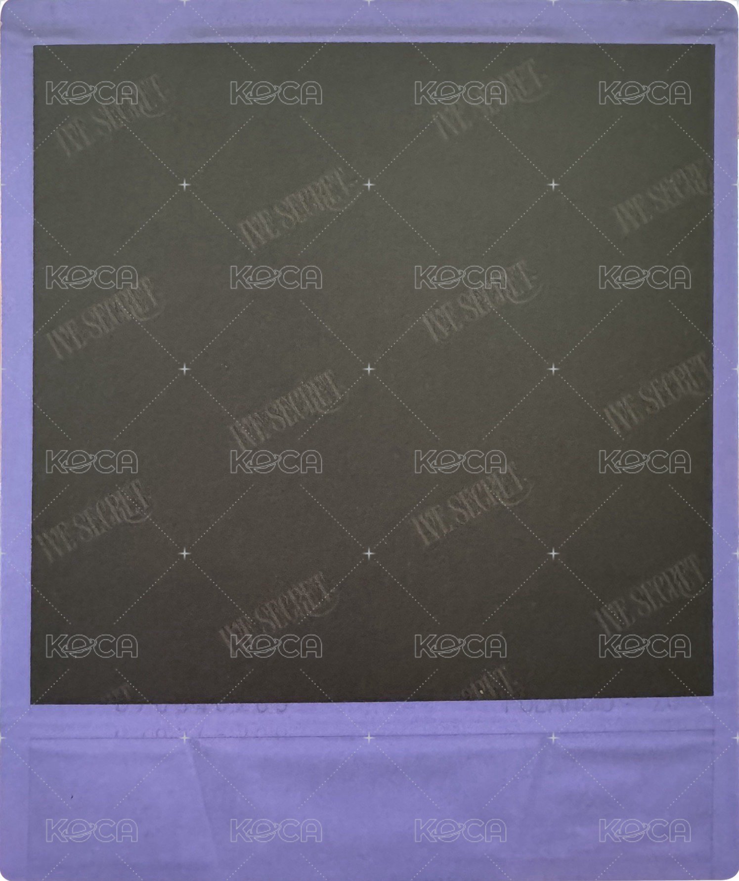 IVE SECRET 船特 Psst! ver. 專輯卡 IVE SECRET 專輯卡 Psst! ver.拍立得 背面