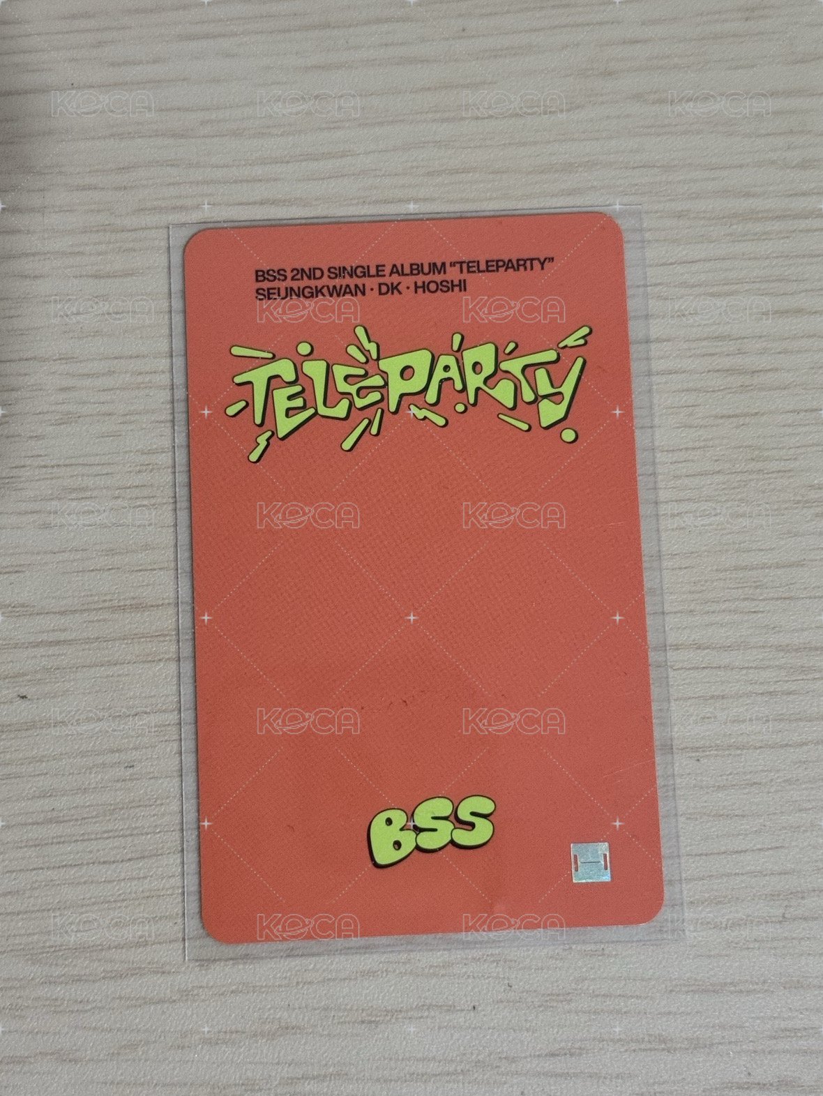 BSS<TELEPARTY> mk 幸運卡  背面
