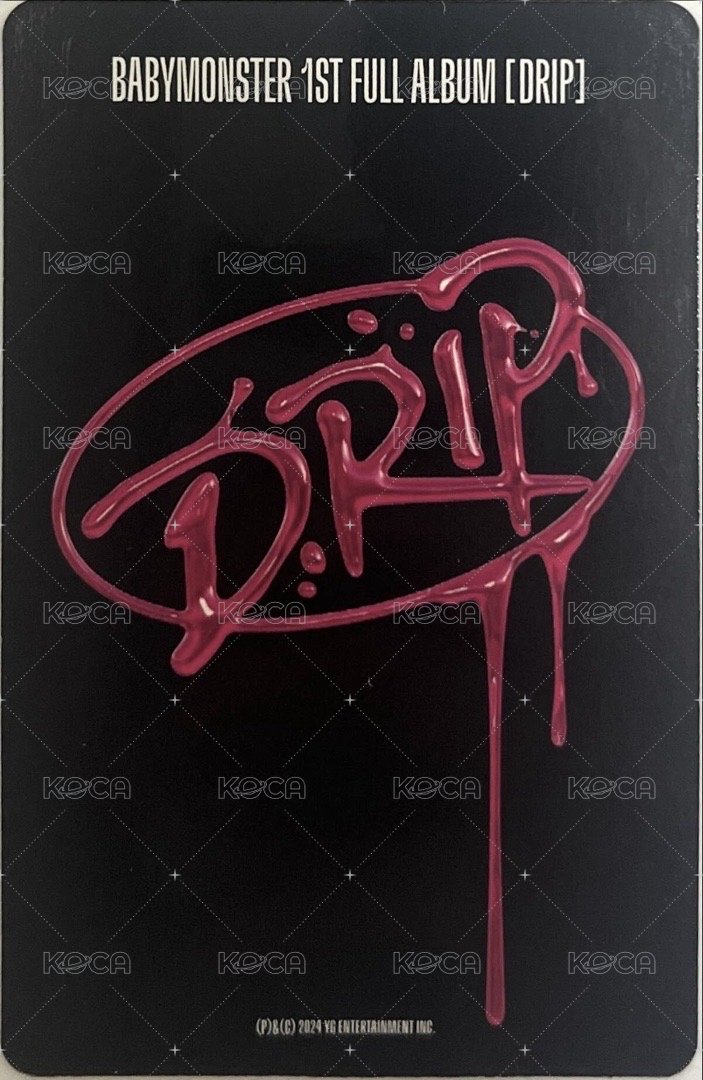 DRIP 專輯卡 ZIP LOCK版專卡 Pharita 背面