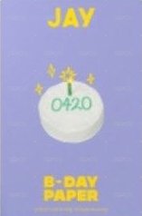 24生日禮盒 周邊卡 2024Jay生日小卡黃衣比✌️款 背面