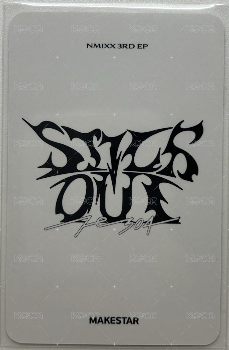 STICK OUT ms 簽售卡 4.0 想回家裴 背面