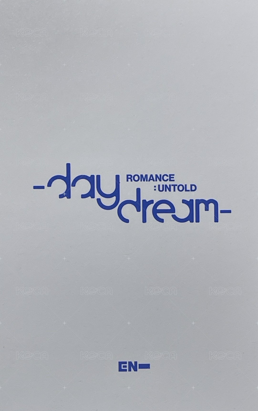 正二後續 專輯卡 Japan ver. 背面