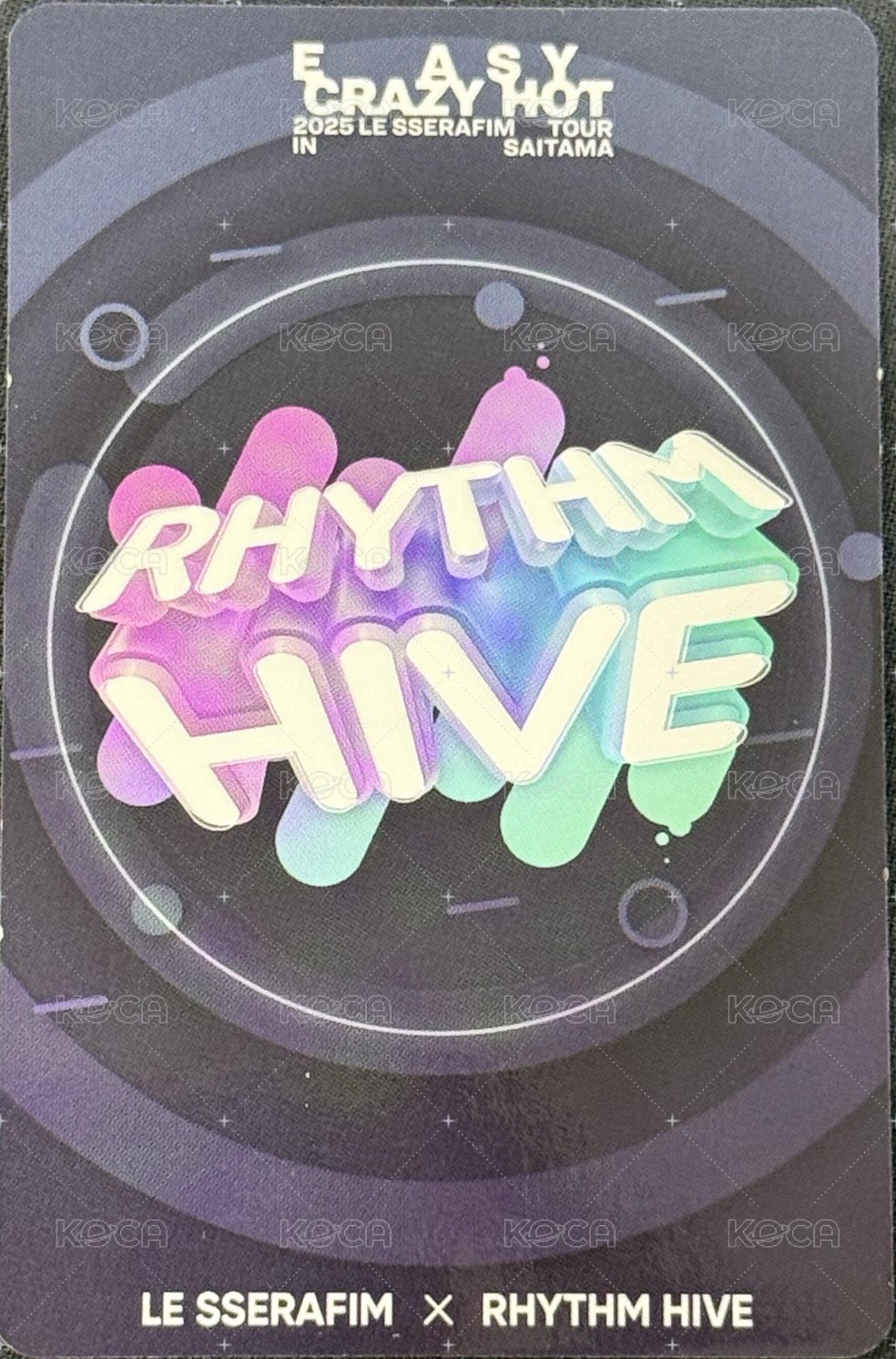 25‘巡迴 遊戲卡 日巡 埼玉音遊卡 恩採 EASY造型 背面