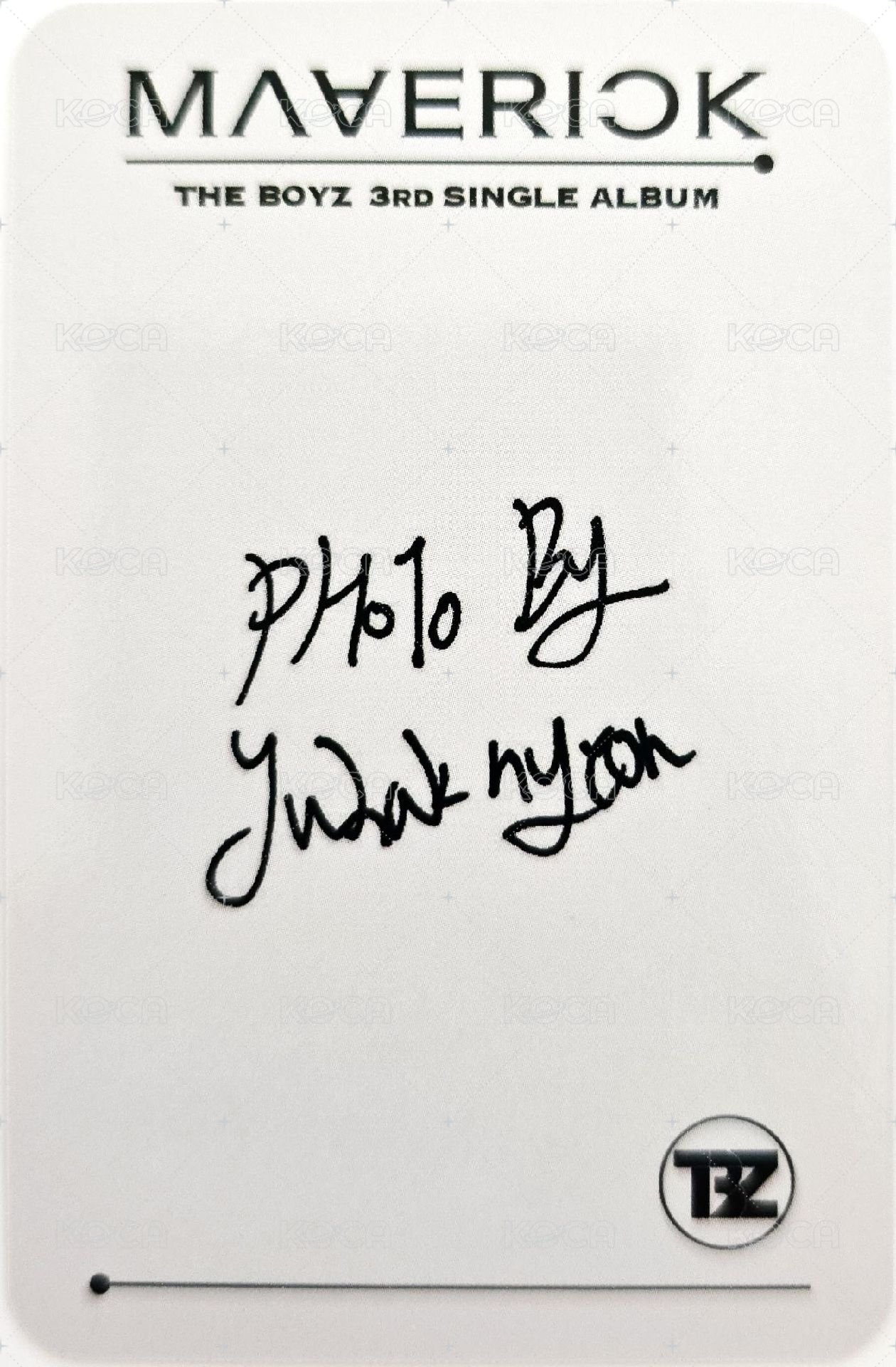 Maverick dmm 1.0 簽售卡  背面