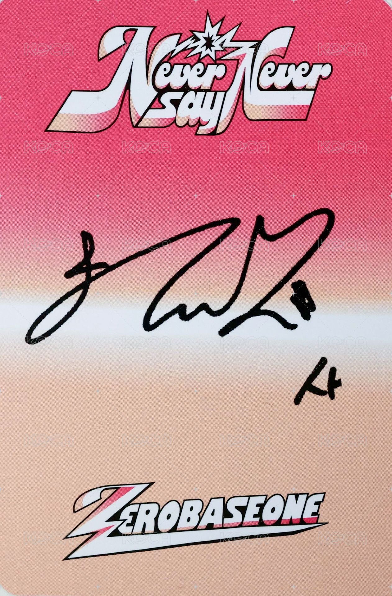 正規一 專輯卡 ICON ver. 背面