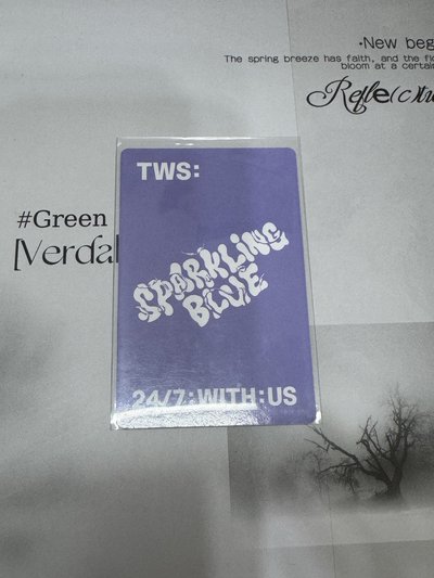 Sparkling Blue 專輯卡-韓振