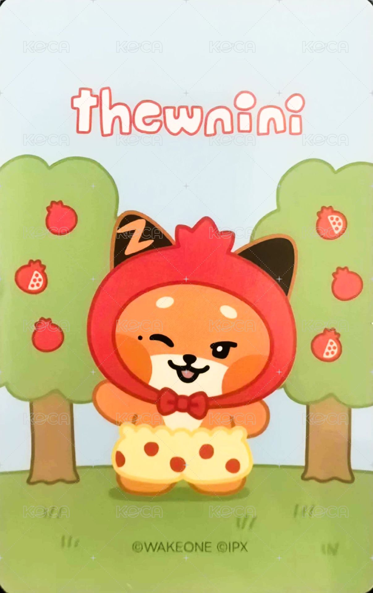 zeroni 水果 滿額卡  背面