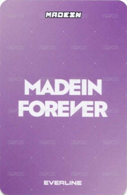 FOREVER el 線上1.0 簽售卡  背面