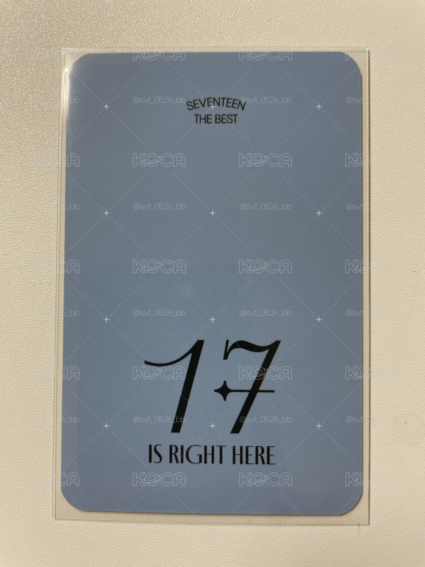精選專 17is Right Here BR 簽售卡-Dino 李燦