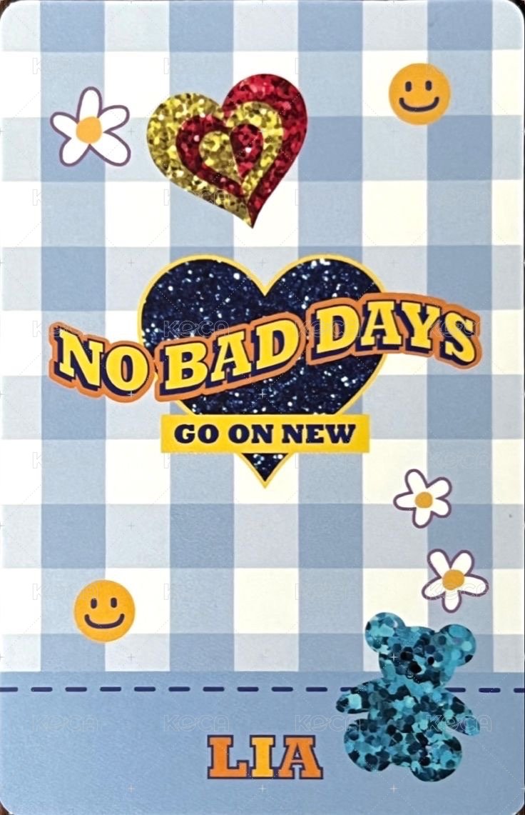 NO BAD DAYS 周邊卡 三月 背面