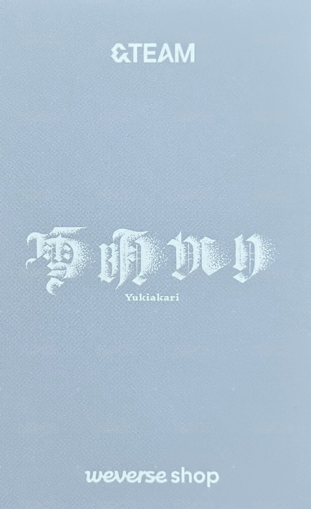 雪明 wvs GL 1.0 簽售卡  背面