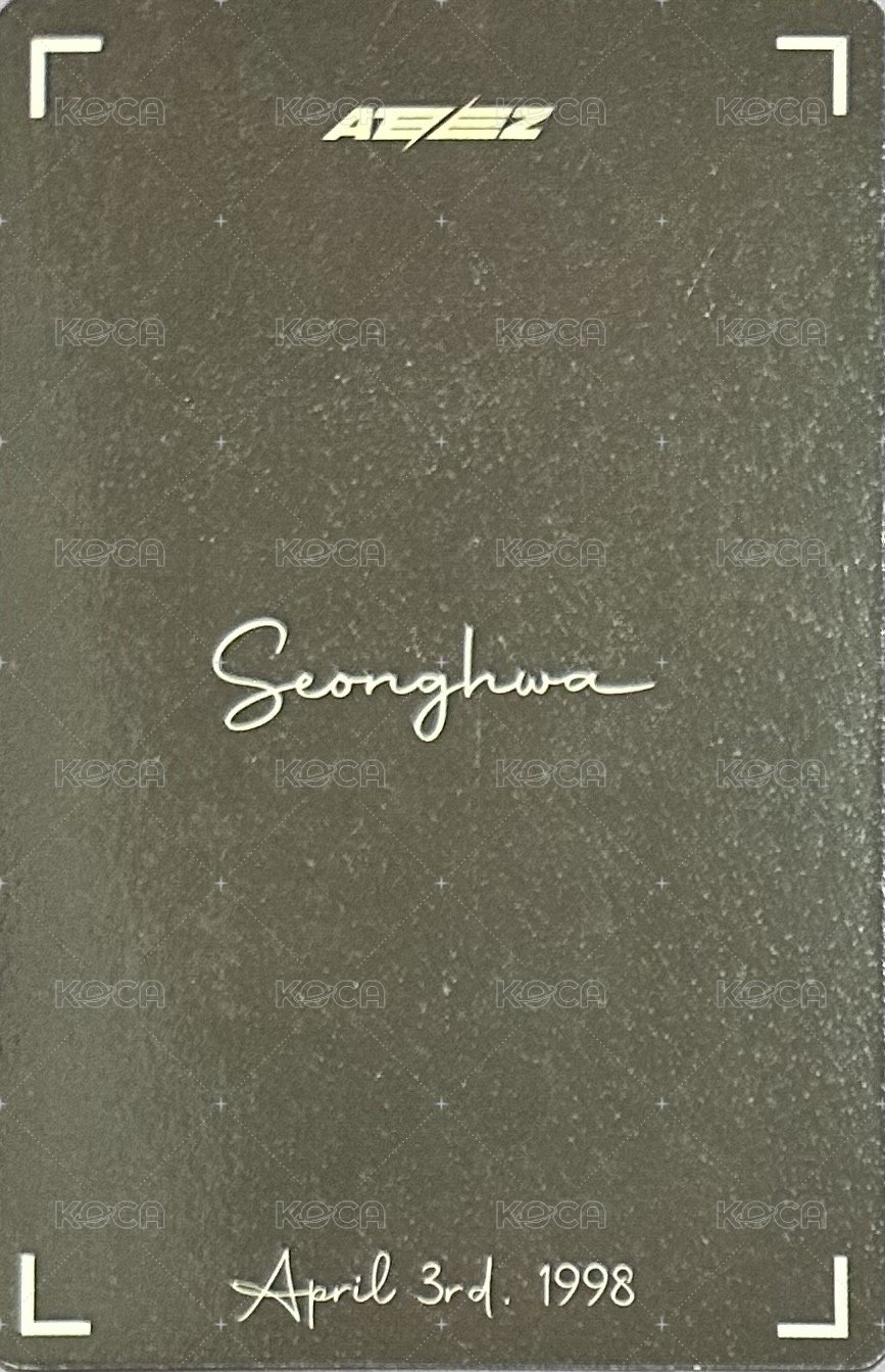 From the Witness hello82 特典卡 Glass ver. 背面