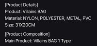 Villains BAG
