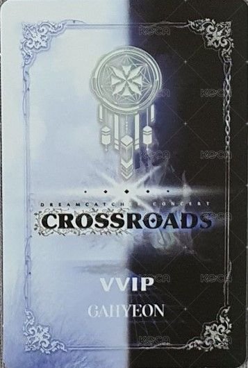 Crossroad線上演唱會DVD 周邊卡 VVIP卡 背面