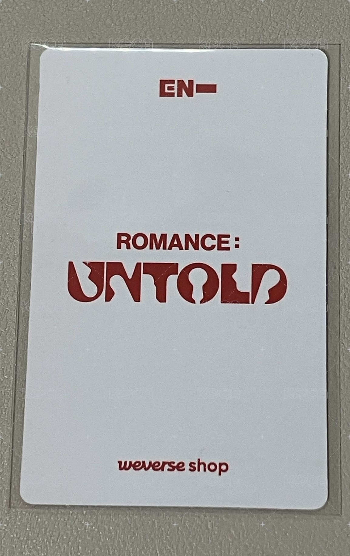 正二 wvs pb 特典卡  背面